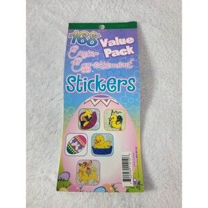 164 DM Value Pack Easter Colorful Vintage Egg Peep Stickers Booklet